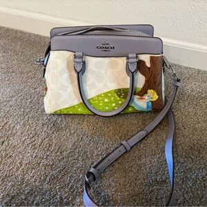 Coach Lavender and Multicolor Satchel